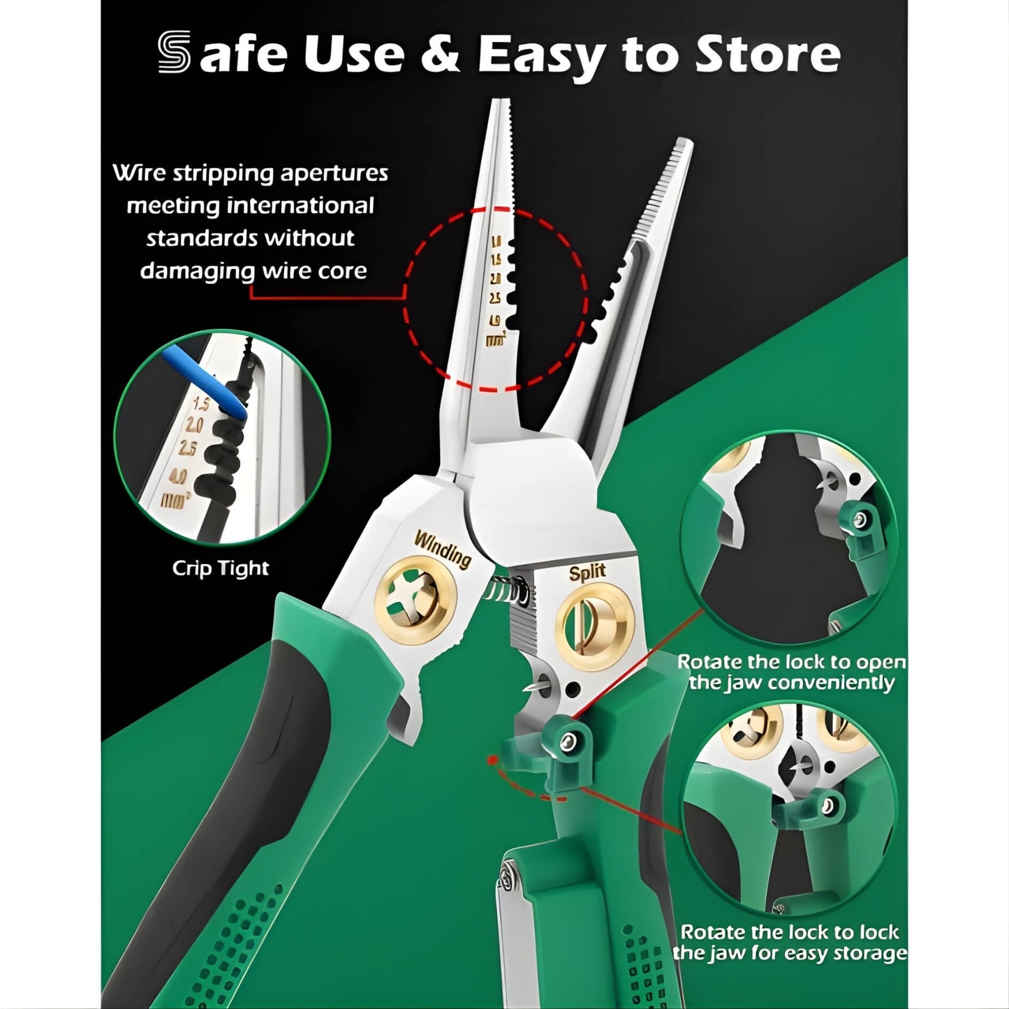 Rex® 8in1 Multifunctional Wire Strippers